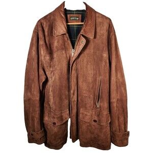 Orvis Rivington Suede Leather Jacket XXL Barn Coat MENS